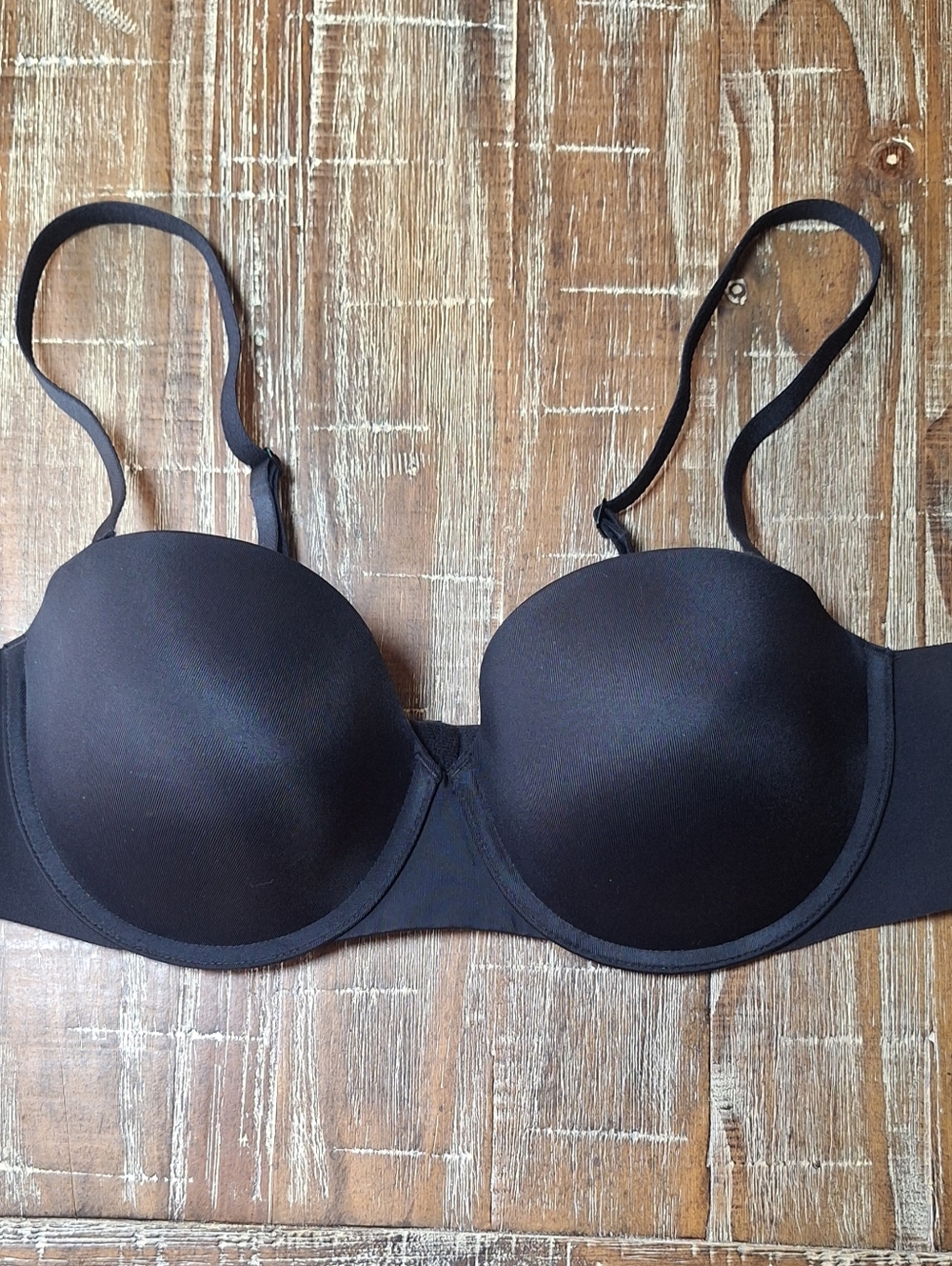 Spanx Up For Anything Convert Bra Black 36B‎ Underwire Padded Strapless #30022R